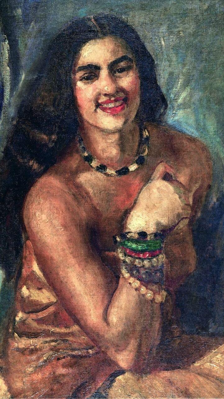 self portrait of Amrita Sher-Gil
